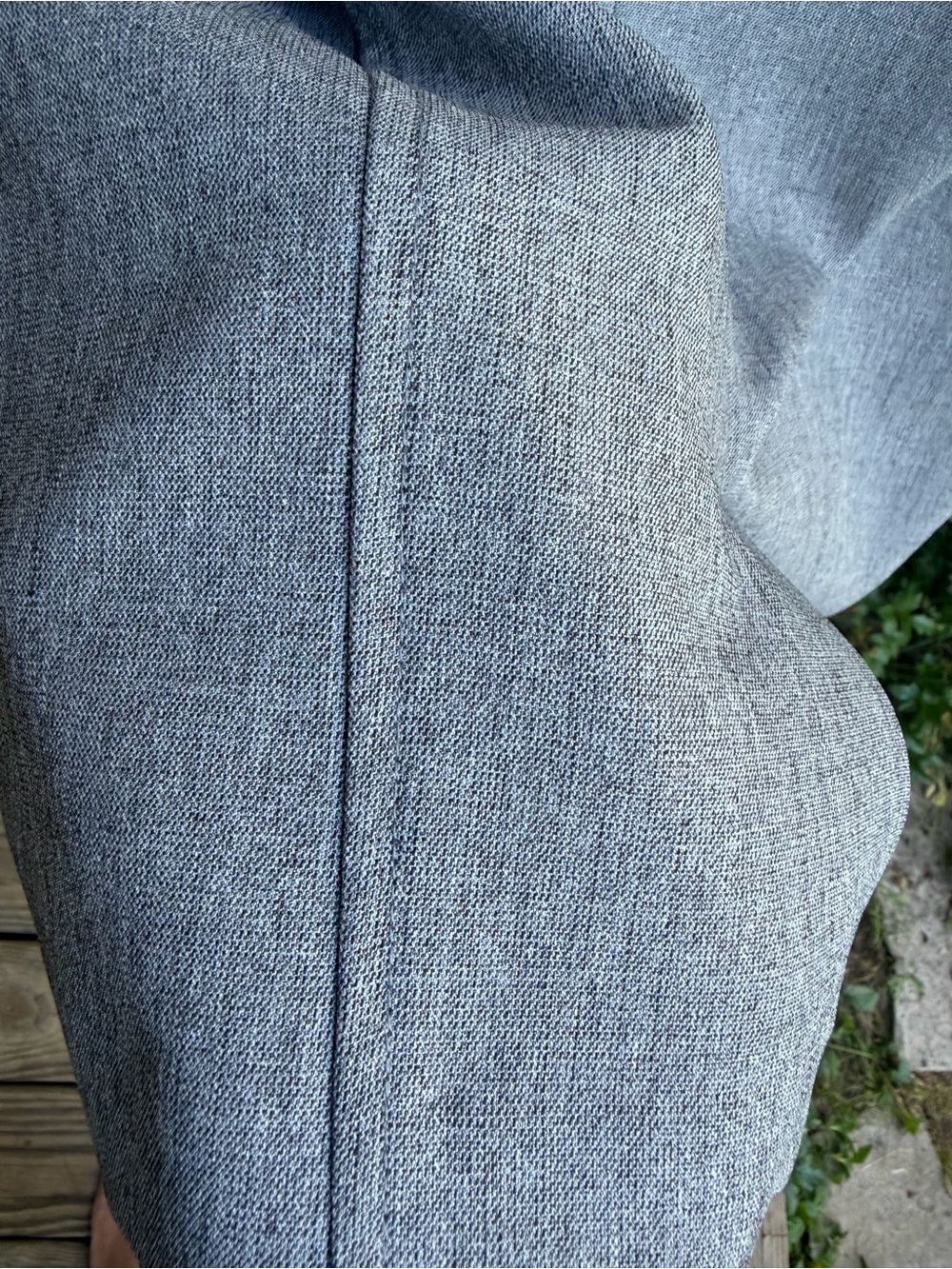 Kasper Silver-Gray V-Neck Midi Sheath Dress - Picture 5 of 7